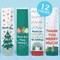 Big Dot of Happiness Assorted Holiday Thank Yous Wine Gift Bags, Funny Christmas Hostess Wine Bottle Gift Wrap, Bulk Holiday Paper Bags - 12 ct
